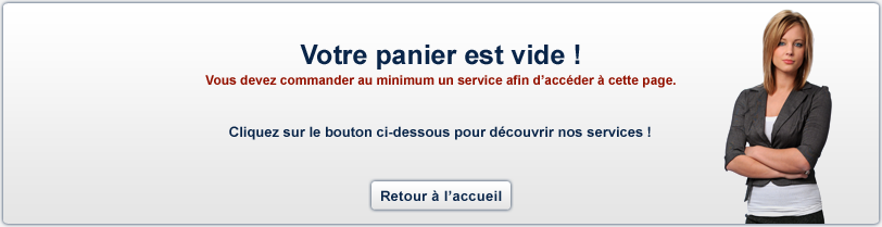 Votre panier est vide !